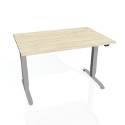 Pracovný stôl Motion, ZO, 2S, 140x70,5-120,5x80 cm, agát/sivá