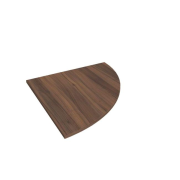 Doplnkový stôl Flex, pravý, 80x80 cm, orech