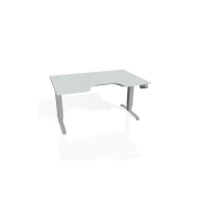 Pracovný stôl Motion Ergo, PO, 3S, 120x61-128x90 cm, sivá/sivá