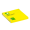 Bloček Q-CONNECT neónové 76x76mm žlté