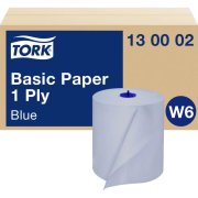 Papierové utierky v rolke 1-vrstv. TORK Basic modré W6, návin 250 m (6 ks)