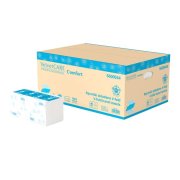Papierové utierky skladané ZZ V-fold 2-vrstvové biele 25x23 cm (20bal.)