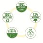 Zakladač pákový Esselte No.1 CO2 neutrálny recyklovaná lepenka 7,5cm zelený